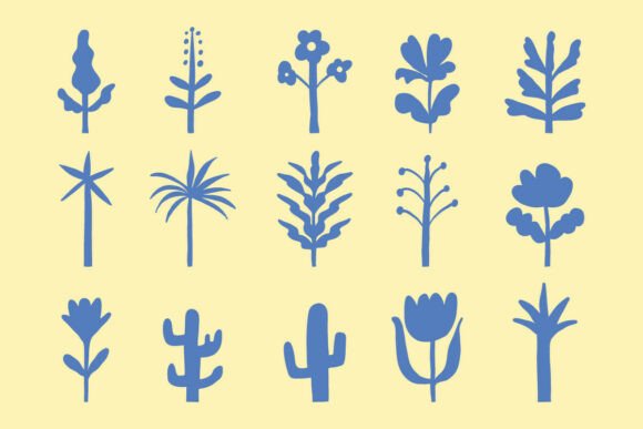 Abstract Floral Plant Shapes Collection: A Strategic Asset for Modern Branding