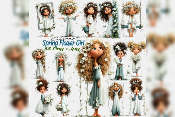 Choosing the Right Whimsical Spring Flower Girl Clipart PNG for Your Creative Projects