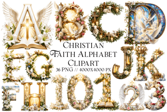 Christian Faith Alphabet Clipart: A Visual Language for Believers