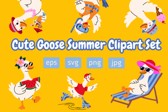 Cute Goose Summer Clipart Set: A Practical Guide for Creative Workflows