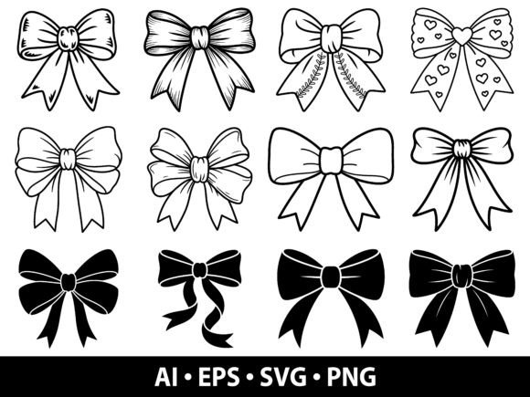 Elevate Your Designs with the Versatile Bow SVG Bundle