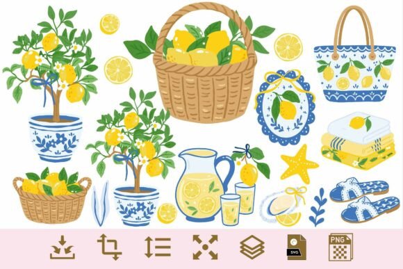 Elevating Summer Branding with the Lemon Summer Clipart PNG SVG Bundle
