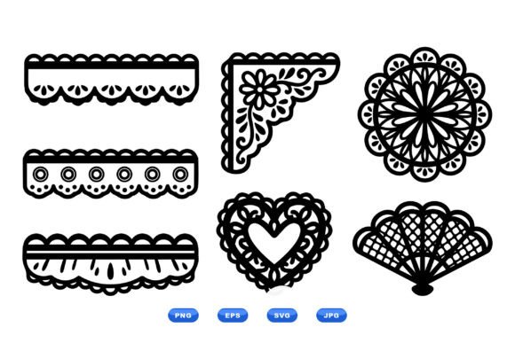 Evaluating the Lace Border Clipart Collection for Design Projects
