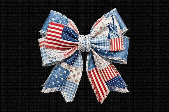 Evaluating the Patriotic Bow PNG Design for Your Creative Projects