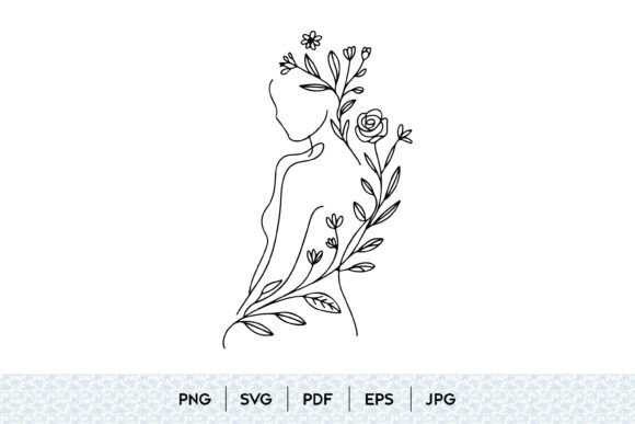 Floral Woman Line Art: A Creative Guide