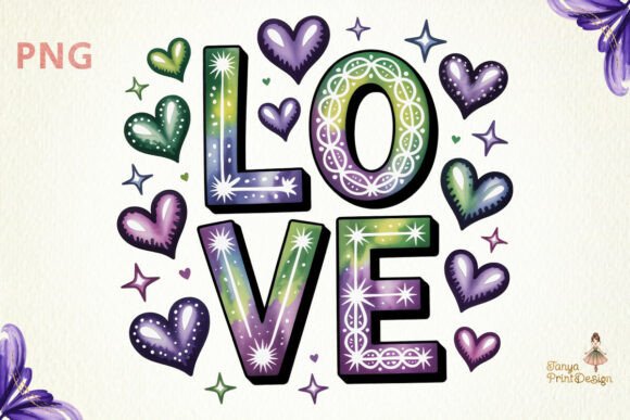 Galaxy Love PNG Sublimation Design