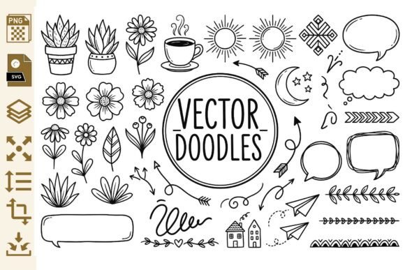 Hand Drawn Doodle Clipart PNG SVG Guide