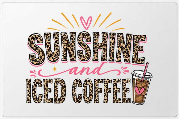 Iced Coffee Quote Sunshine PNG Design Guide
