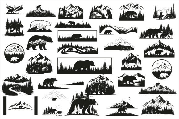 Integrating the Beautiful Bear Forest Mountain Scene into Your Creative and Business Workflows