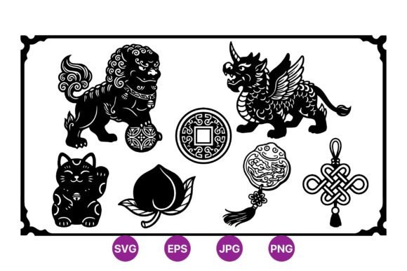 Mastering Cultural Design with the Oriental Traditional Icon Vector Set