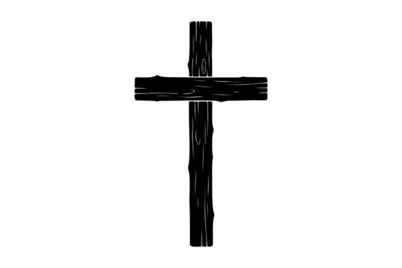 Minimalist Black Wooden Cross Symbol on: A Strategic Design Asset for Modern Branding