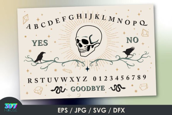 Ouija Board – Communication Board: Strategic Design Assets for Mystical Branding