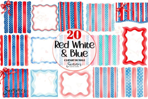 Red White Blue 4th of July Stripe Frames: A Guide to High-Quality Patriotic Design