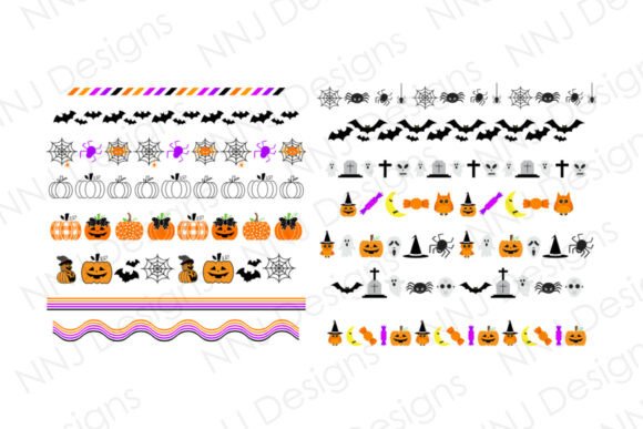 Strategic Design Efficiency: Leveraging the 15 Halloween Border PNG Bundle for Seasonal Impact
