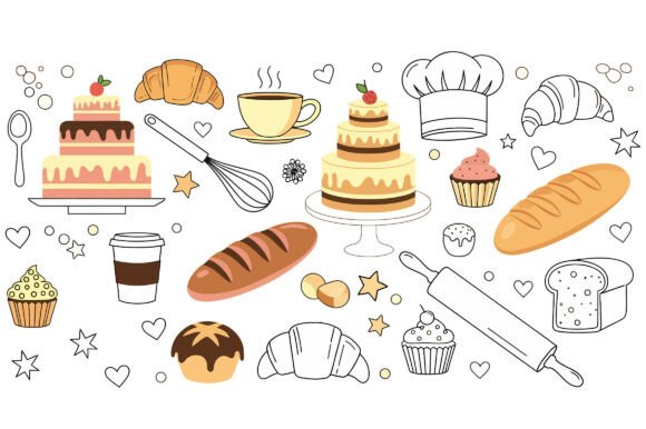 Strategic Design with the Bakery Doodle Clipart Bundle