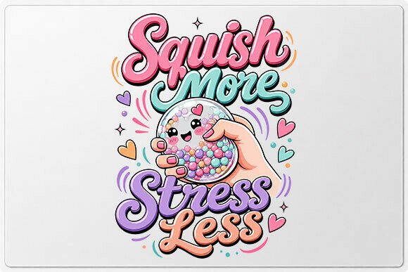 Stress Relief Squishy Quote PNG Design