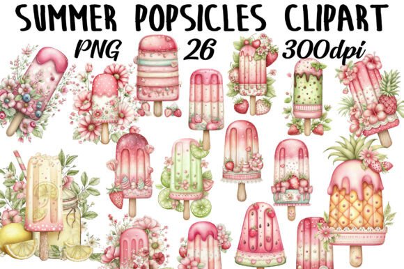Summer Popsicles Clipart for Creative Projects