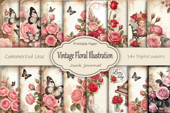 Vintage Floral Junk Journal Pages: A Guide to Authentic Elegance