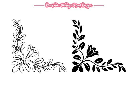 Vintage Floral Scroll Corner Decoration: A Practical Guide for Designers