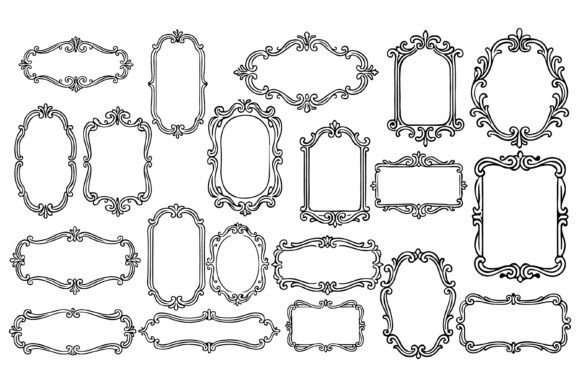 Vintage Hand-Drawn Ornate Borders