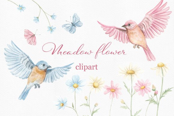 Watercolor Meadow Wildflower Clipart: A Guide to Elegant Design Choices