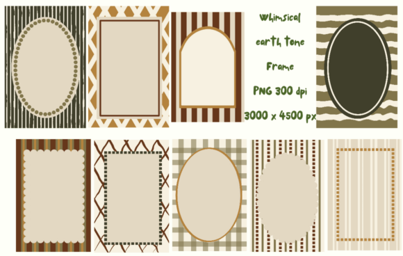 Whimsical Earth Tone Frame Clipart: A Designer’s Guide to Grounded Aesthetics